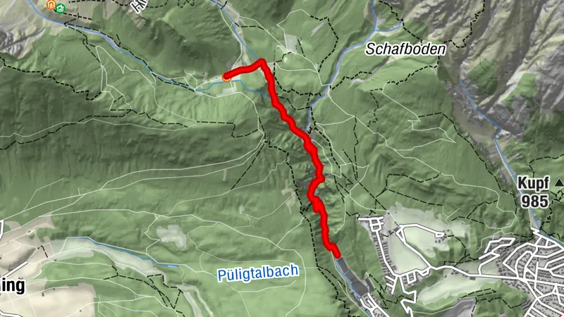 Klammsteig zum Straßberghaus