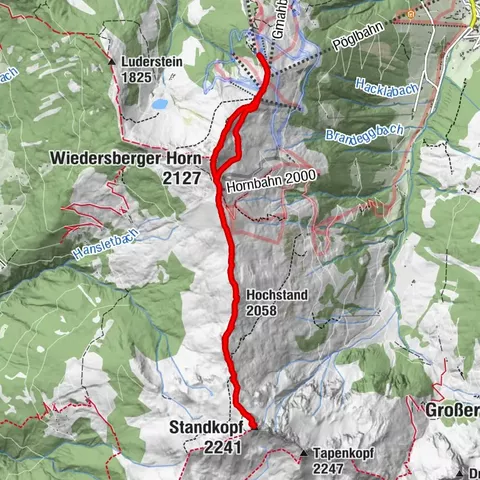 Gratwanderung zum Standkopf 2.241 m