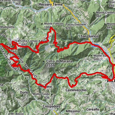 2024-09-07 Sella Monte Campetto da Valdagno Rifugio Bertagnoli. Discesa a Recoaro Mille Valdagno
