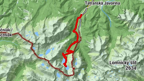 Palenica Białczańska - Morskie Oko - Czarny Staw