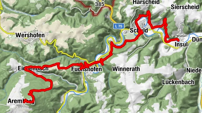 AhrSteig Etappe 3: Aremberg bis Insul (19,4 km)