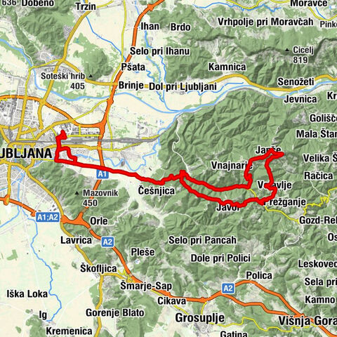 Janče - der höchste Gipfel der Stadtgemeinde Ljubljana