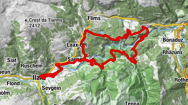 Ilanzer Tiefblicktour mit Rheinschlucht-Feeling und Aussichtsplattformen