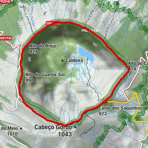 Ermida de S. João Batista - Cabeço Gordo - Alto do Guarda-Sol - Miradouro da Caldeira