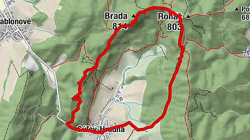 Súľov-Hradná - Brada - Roháčske sedlo