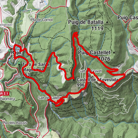 Rupit - Castell de l'Envestida - Molera - Sant Miquel