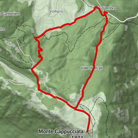 Valle d'Ombra - Valle dei Frati - Monte Cappucciata - Il Parco del Voltigno