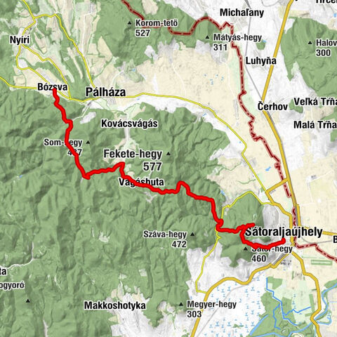 Bózsva - Szent Anna templom - Magas-hegy - Sátoraljaújhely
