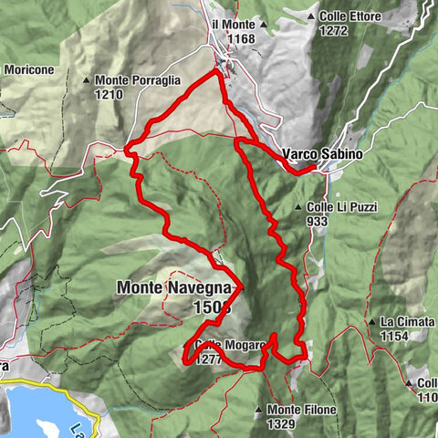 Varco Sabino - Cascata del Ponte - Monte Navegna - Colle Mogaro