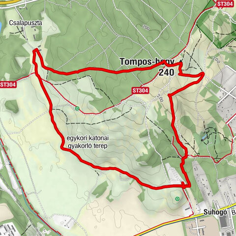Pákozd - Tompos-hegy - kilátóhely - Anikó-forrás