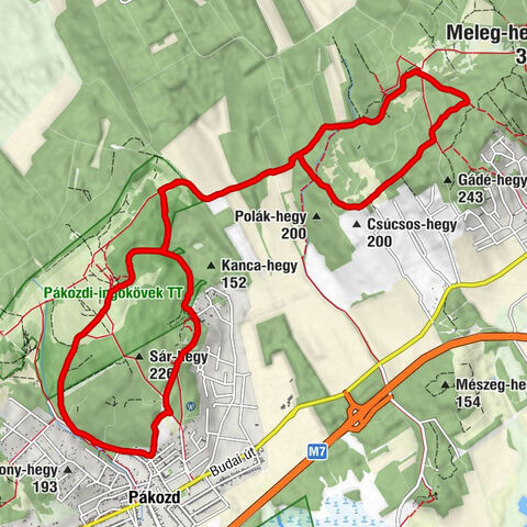 Pákozd - Zsivány-barlang - Csúcsos-hegy