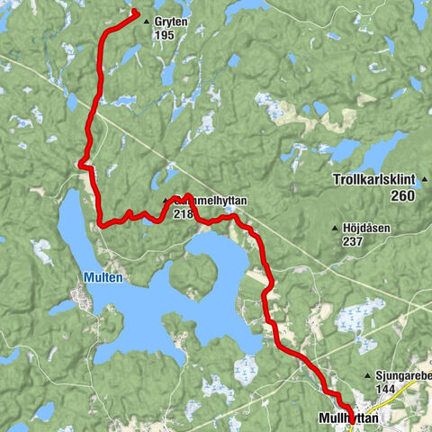 Mullhyttan - Sixtorp - Gammelhyttan - Gryt