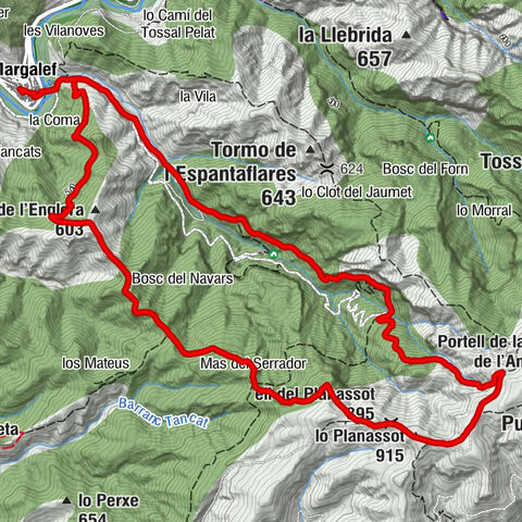 Margalef - Sant Miquel - Els Tres Pins - lo Planassot