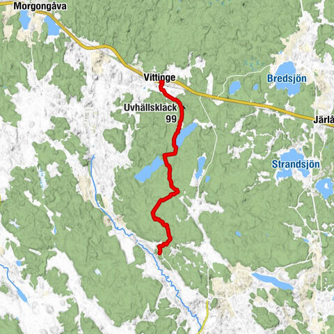 Vittinge - Näsbo - Uvhällsklack - Heby kommun
