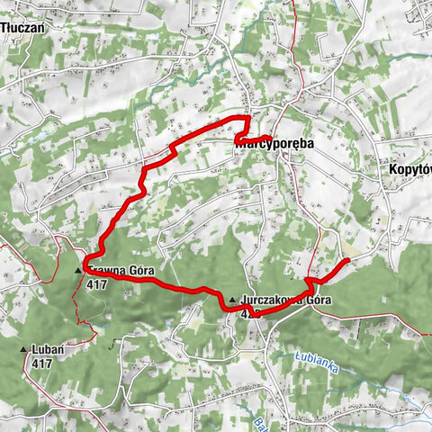 Marcyporęba - Jurczakowa Góra - Niedźwiedź