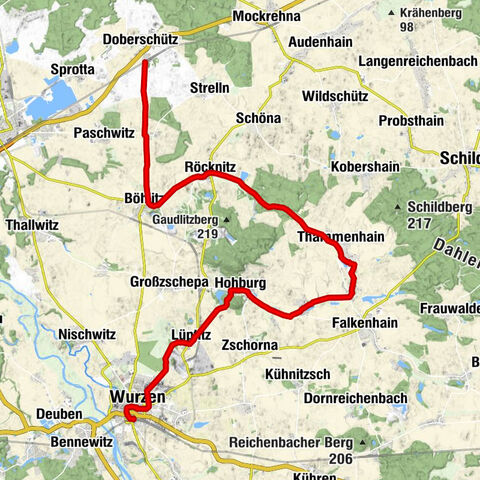 Georadroute Doberschütz - Wurzen