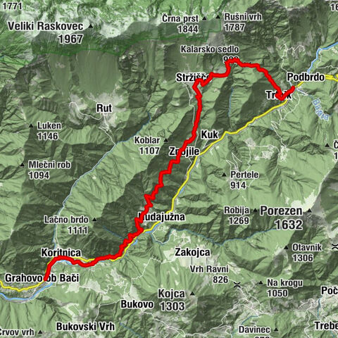JULIANA TRAIL: etappe 9 Podbrdo - Grahovo ob Bači