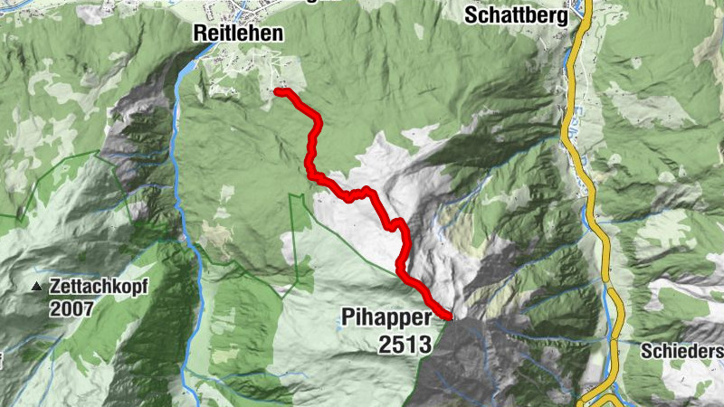 Pihapper über Berghof