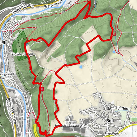 Qualitätsweg Boller Felsen und Burgruine Bogeneck