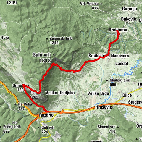 Via Alpina Slowenien: Etappe 3 (Razdrto-Predjama)