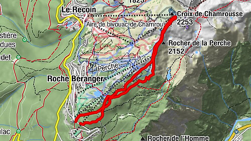 Chamrousse - Rocher de la Perche - Croix de Chamrousse