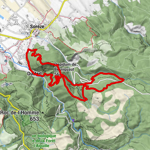La table de Durfort - Durfort - Oppidum de Berniquaut - Église Saint-Étienne