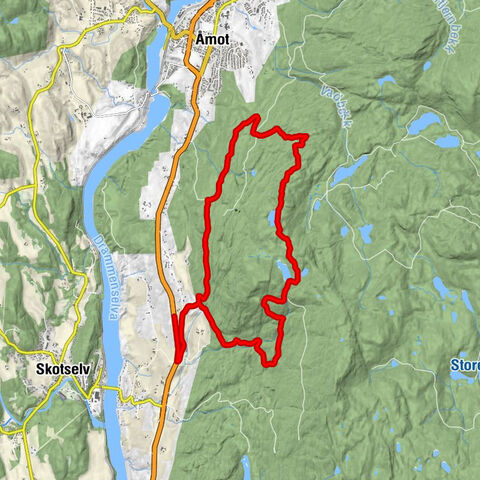Modum - Bjørndalskollen - Fjellheim - Øvre Eiker