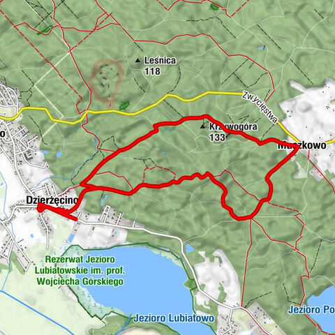 Dzierżęcino - Krzywogóra - Maszkowo