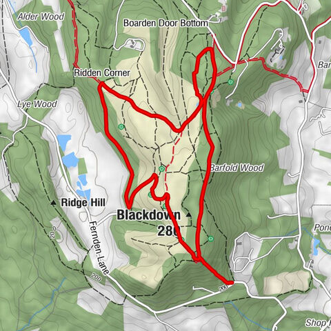 Lurgashall - Blackdown - Temple of the Winds - Ridden Corner