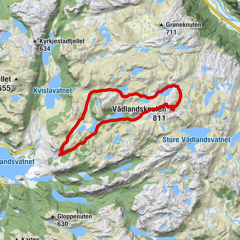 Gjesdal - Maribakken - Vådlandsknuten - Bjerkreim