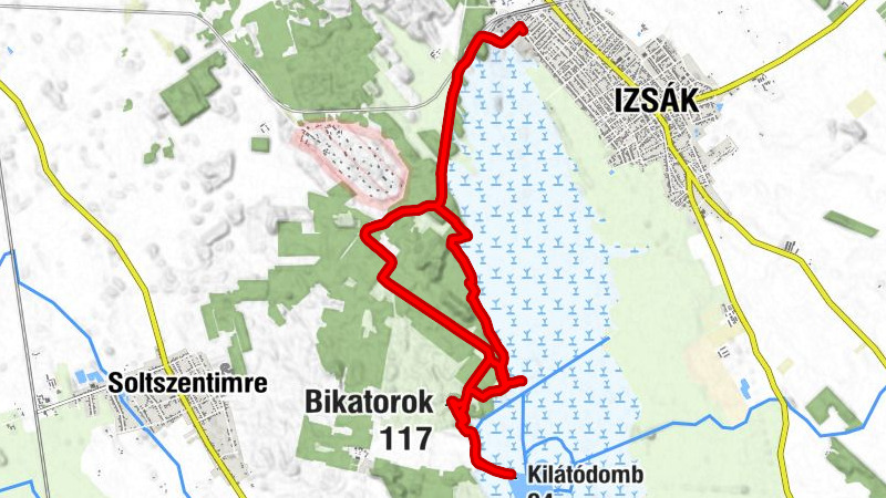 Izsák - madárles - Bikatorok - Kilátódomb