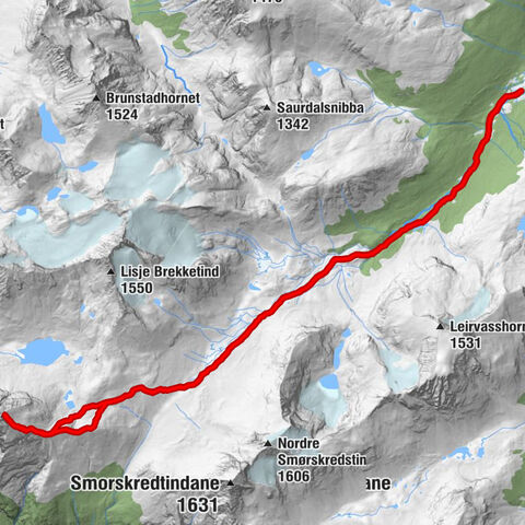Habostadsætra - Patchellhytta - Slogen
