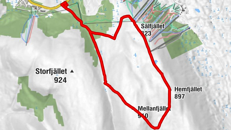 Malung-Sälens kommun - Sälfjället - Hemfjället - Mellanfjället
