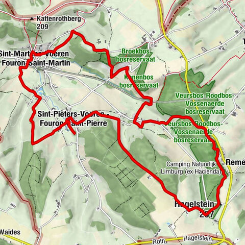 Sint-Martinuskerk - Sint-Pieters-Stoelkerk - Hagelstein - Sint-Martens-Voeren - Fouron-Saint-Martin