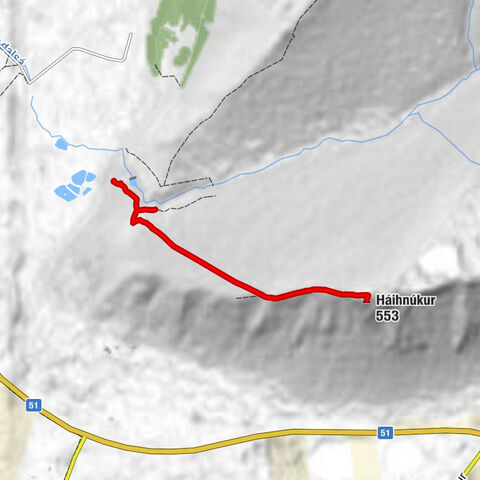 Lambafossar - Gljúfurfoss - Háihnúkur - Háifoss