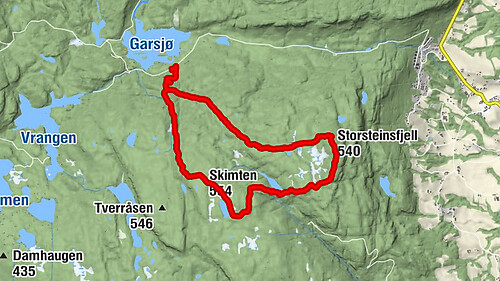 Eiksetra - Storsteinsfjell - Skimten