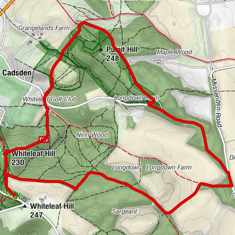 Princes Risborough - Whiteleaf Hill - Pulpit Hill - Great and Little Kimble cum Marsh