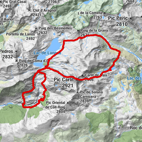 Angoustrine-Villeneuve-des-Escaldes - Pic Carlit - Cabane de Rouzet - Cabane de Coma Joan