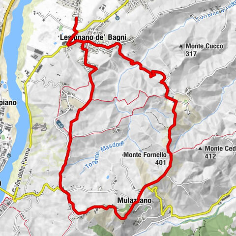 Lesignano de' Bagni - Rivalta - Monte Fornello