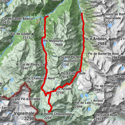 Hôtellerie de la Fruitière - Refuge d'Estom - Petit Vignemale - Cascade du Pont d'Espagne