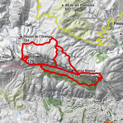 Font de la Barca - Alt de la Penya - Panxa Blanca - Coll de la Penya de l'Orenga