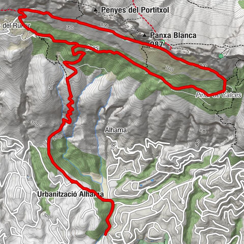 Font del Garroferet - Urbanització Alhama - Alt de la Penya - Panxa Blanca