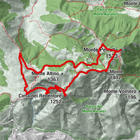 Formia - Monte Petrella - Monte Campetelle - Rifugio di Pornito