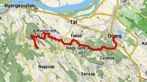 Szent Kereszt-templom - Öreg-kő - Nagy-Gete - Dorog