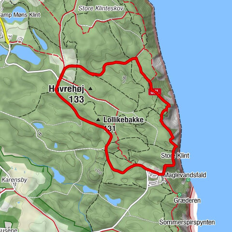 Vordingborg Kommune - Havrehøj - Store Klint - Lollikebakke