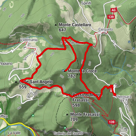 Genga - Rifugio forestale di Monte Ginguno - Monte la Croce - Passo di Monte Frasassi
