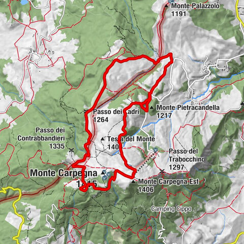 Rifugio del Lago di Monte Pietracandella - Passo dei Ladri - Monte Carpegna Est - Monte Pietracandella