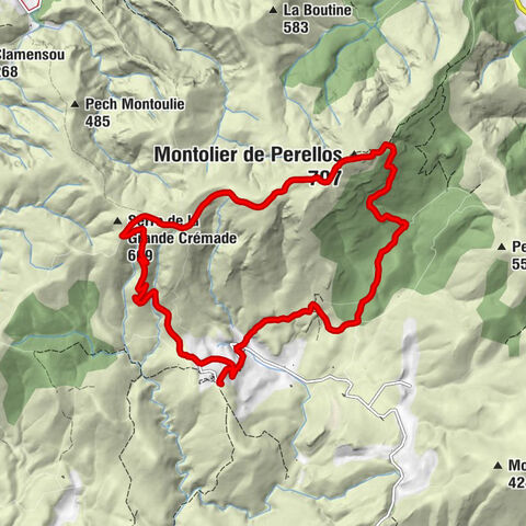 Embres-et-Castelmaure - Serre de la Grande Crémade - Montolier de Perellos - Opoul-Périllos
