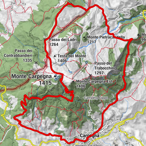 Carpegna - Monte Carpegna - Rifugio Fontanelle - Passo dei Ladri
