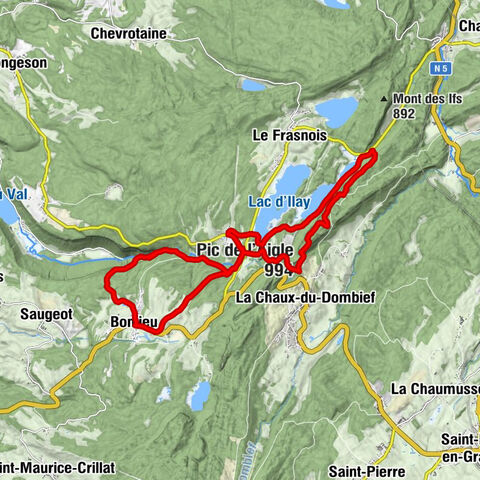 Ilay - Église Saint-Jean-Baptiste - Chapelle Saint-Vincent - Pic de l'Aigle